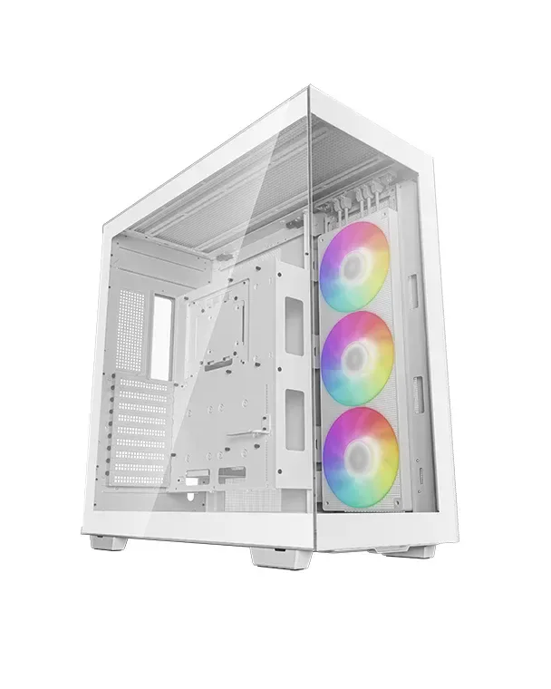 Case DeepCool CH780 Blanco | E-ATX / ATX / M-ATX / ITX | 3 Ventiladores 140mm ARGB