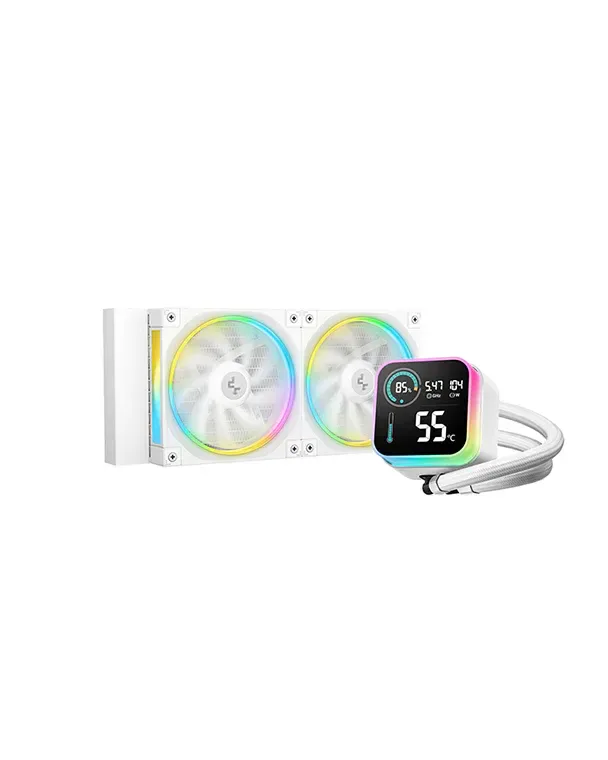 Refrigeración Líquida DeepCool LQ240 Blanca | 240mm | 280W TDP | ARGB