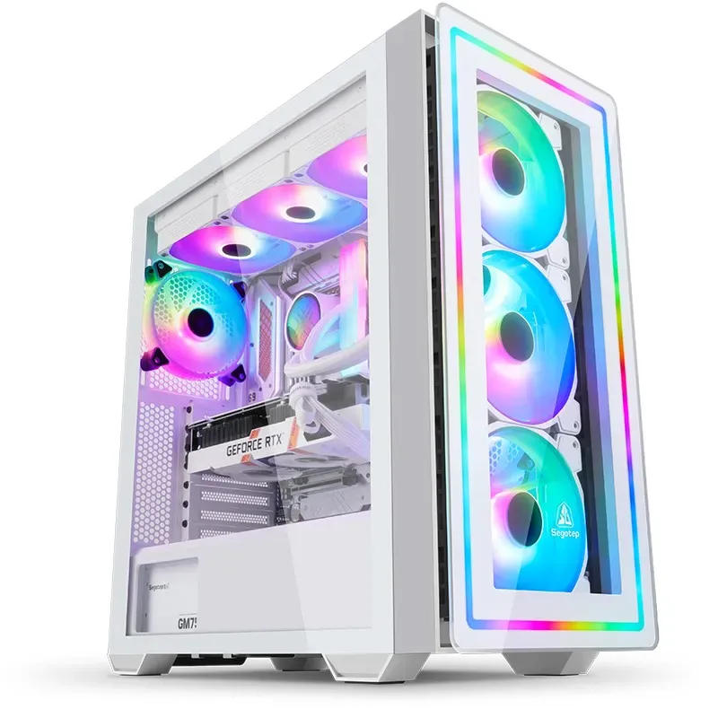 Case Segotep Gank 360-RGB | E-ATX / ATX / M-ATX / ITX | SIN VENTILADORES ARGB