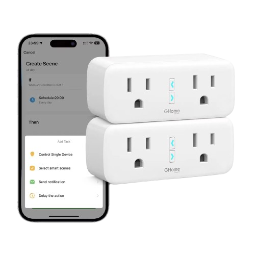 ENCHUFE INTELIGENTE WI-FI GHOME WP2-2